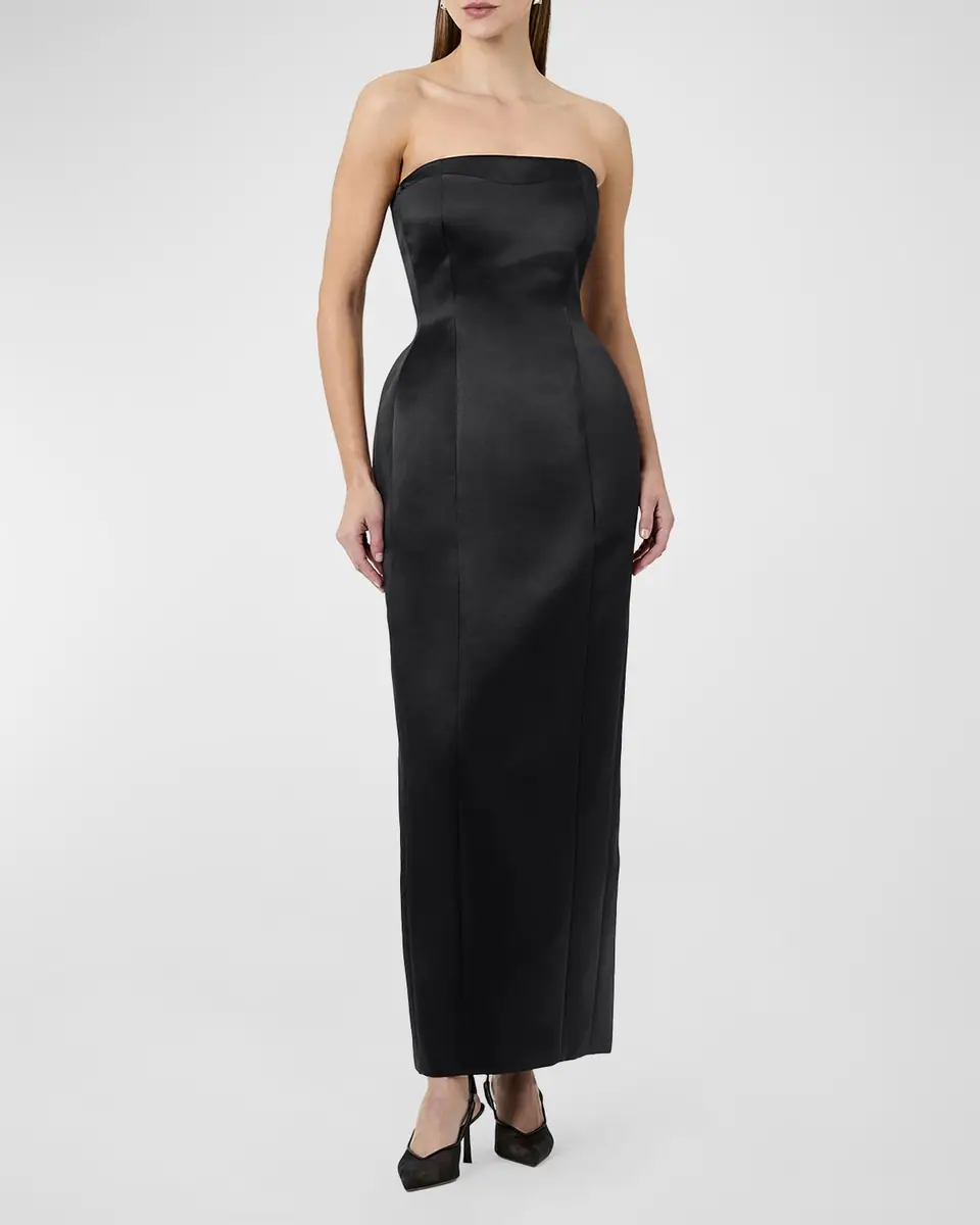 NICHOLAS Kasia Strapless Column Maxi Dress | Thumbnail 4