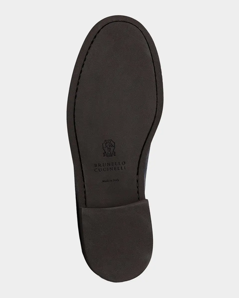 Brunello Cucinelli Monili Suede Penny Loafers | Thumbnail 4 Brunello Cucinelli Monili Suede Penny Loafers | Thumbnail 4