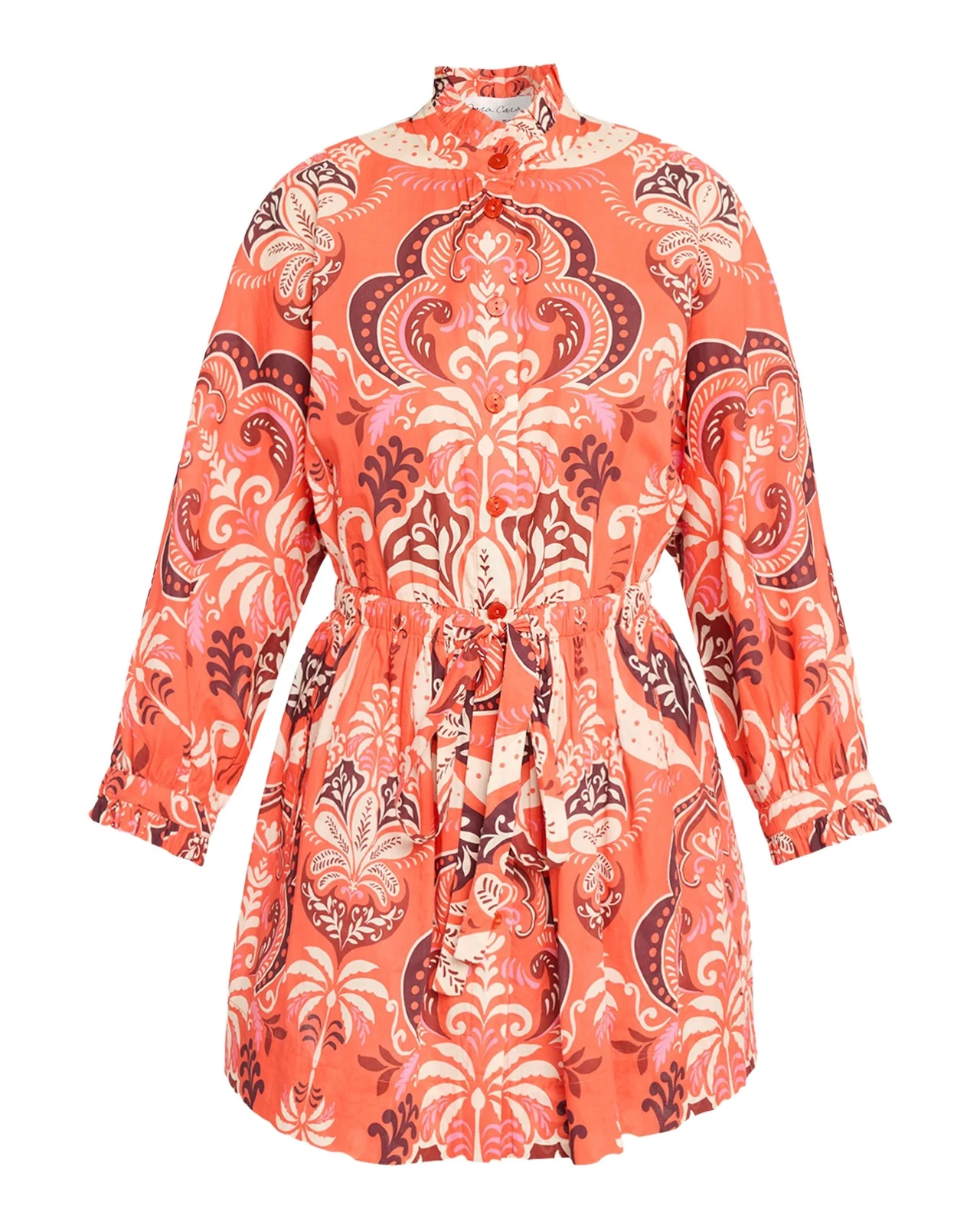 Beatrice Printed Mini Shirtdress