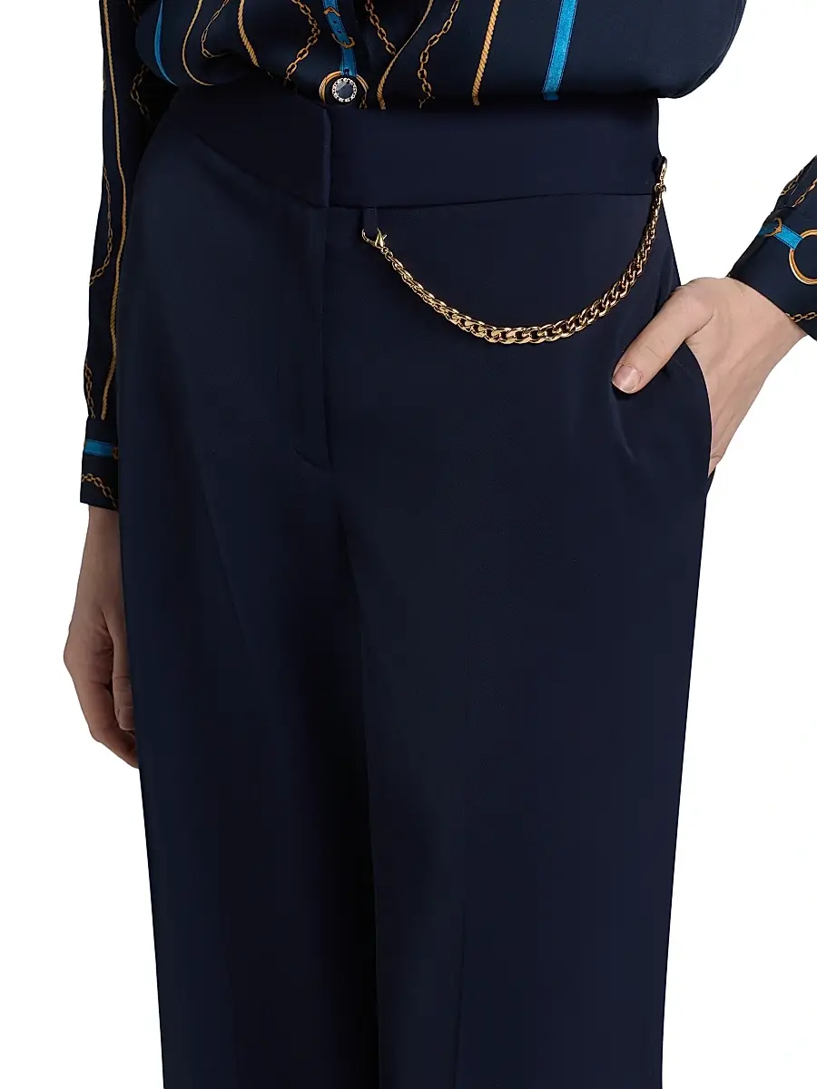 Elie Tahari Women's The Sarah Pleated-Front Straight-Leg Pants | Thumbnail 6 Elie Tahari Women's The Sarah Pleated-Front Straight-Leg Pants | Thumbnail 6
