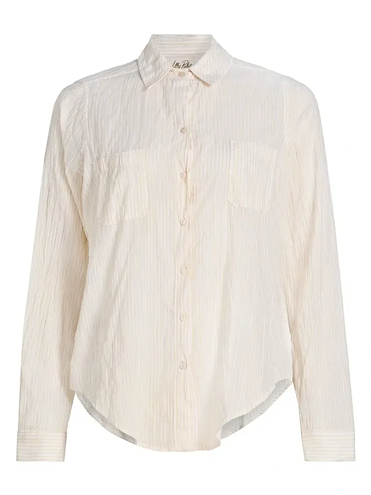 Lilly Pulitzer Women's Sea View Oxford Striped Shirt