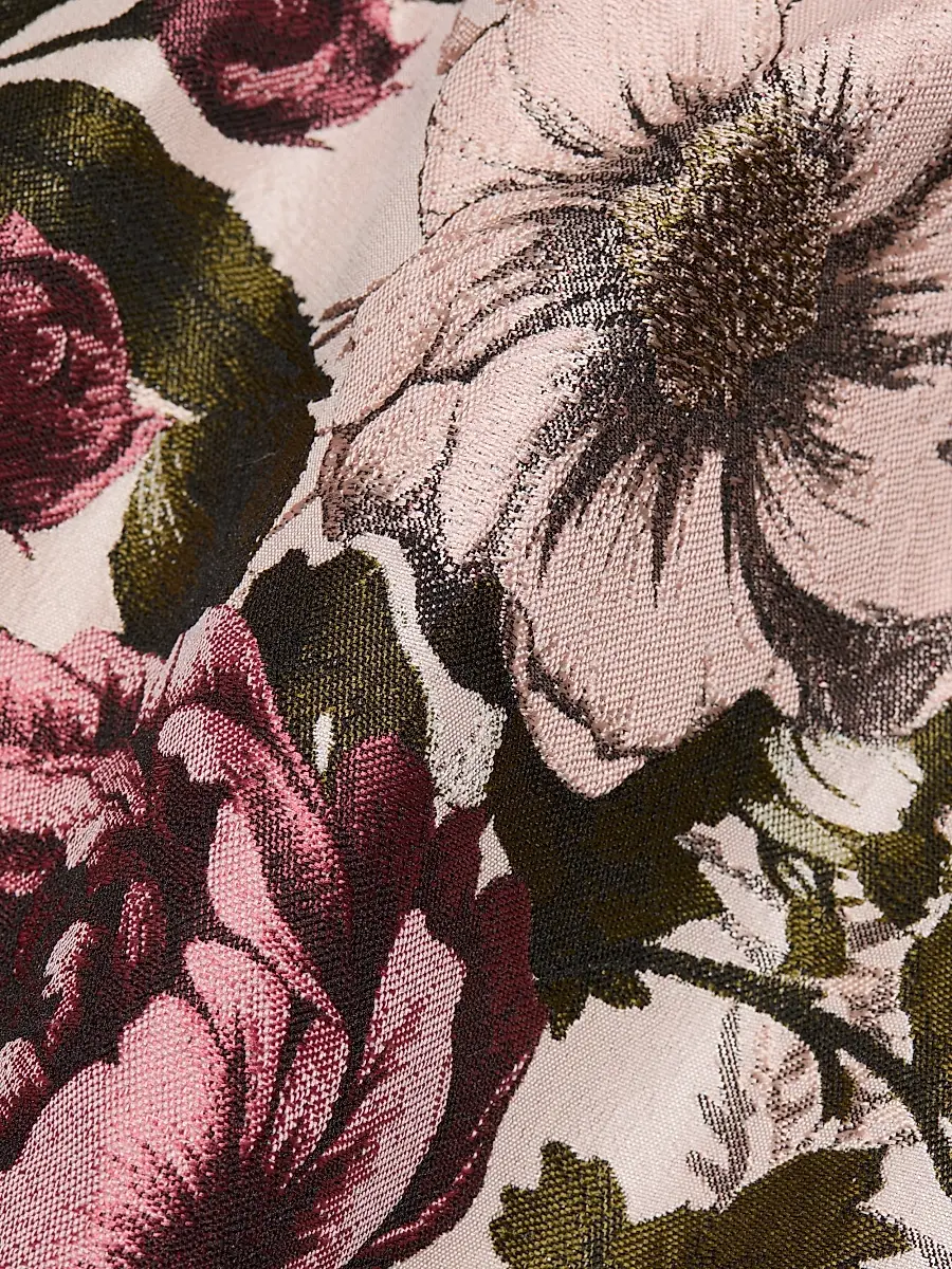 Milly Women's Lane Floral Jacquard Minidress | Thumbnail 7 Milly Women's Lane Floral Jacquard Minidress | Thumbnail 7