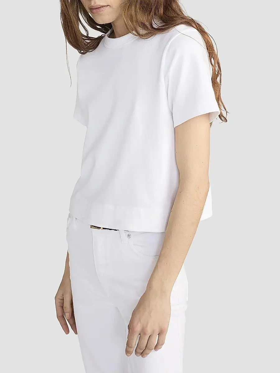 Frame Women's Crewneck Cotton Boxy T-Shirt | Thumbnail 5 Frame Women's Crewneck Cotton Boxy T-Shirt | Thumbnail 5