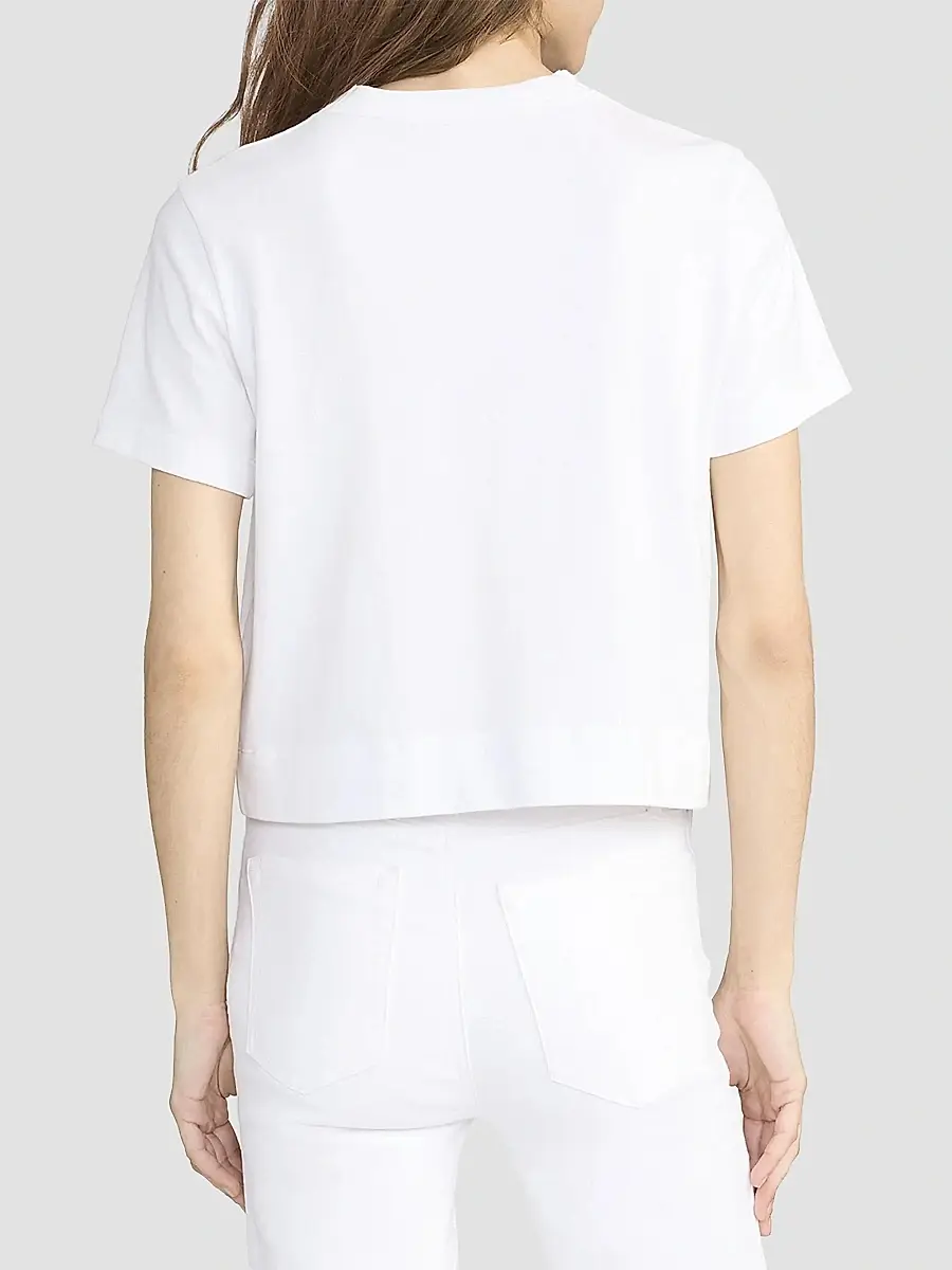 Frame Women's Crewneck Cotton Boxy T-Shirt | Thumbnail 6 Frame Women's Crewneck Cotton Boxy T-Shirt | Thumbnail 6