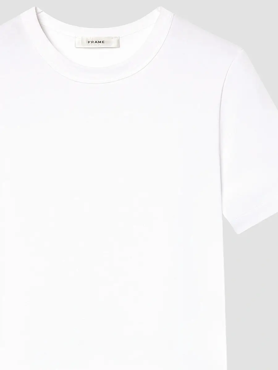 Frame Women's Crewneck Cotton Boxy T-Shirt | Thumbnail 8 Frame Women's Crewneck Cotton Boxy T-Shirt | Thumbnail 8