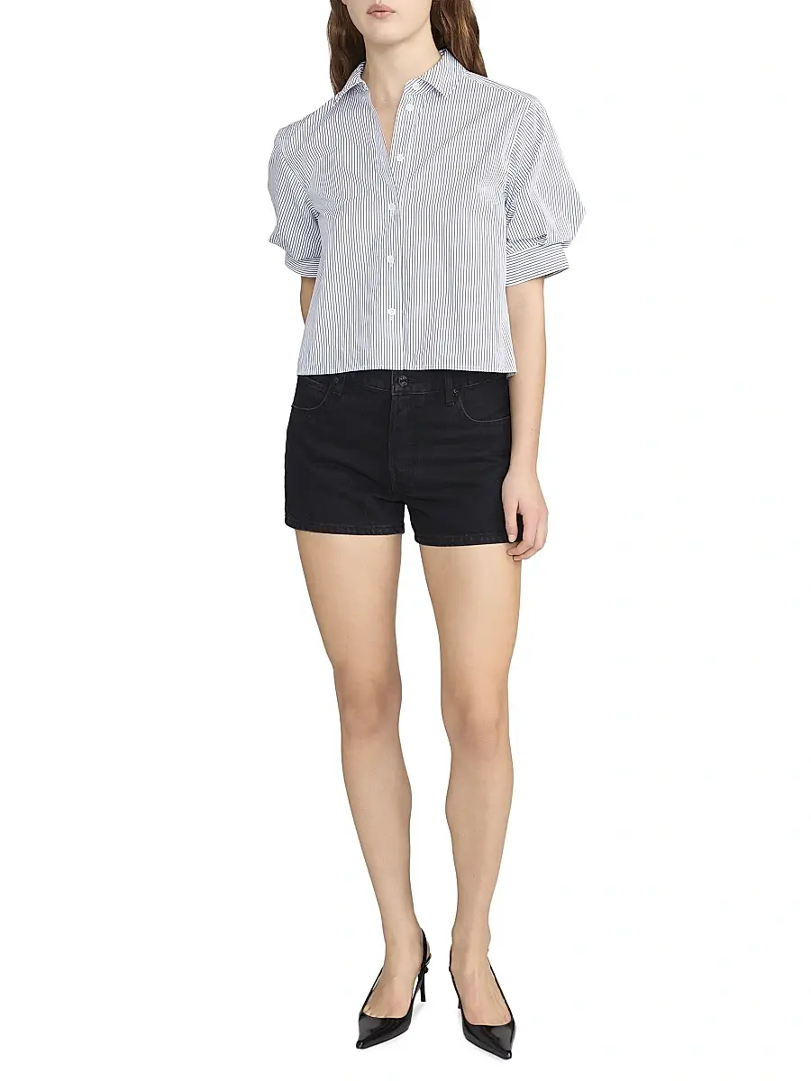 Frame Women's The Billow Striped Cotton Shirt | Thumbnail 2
