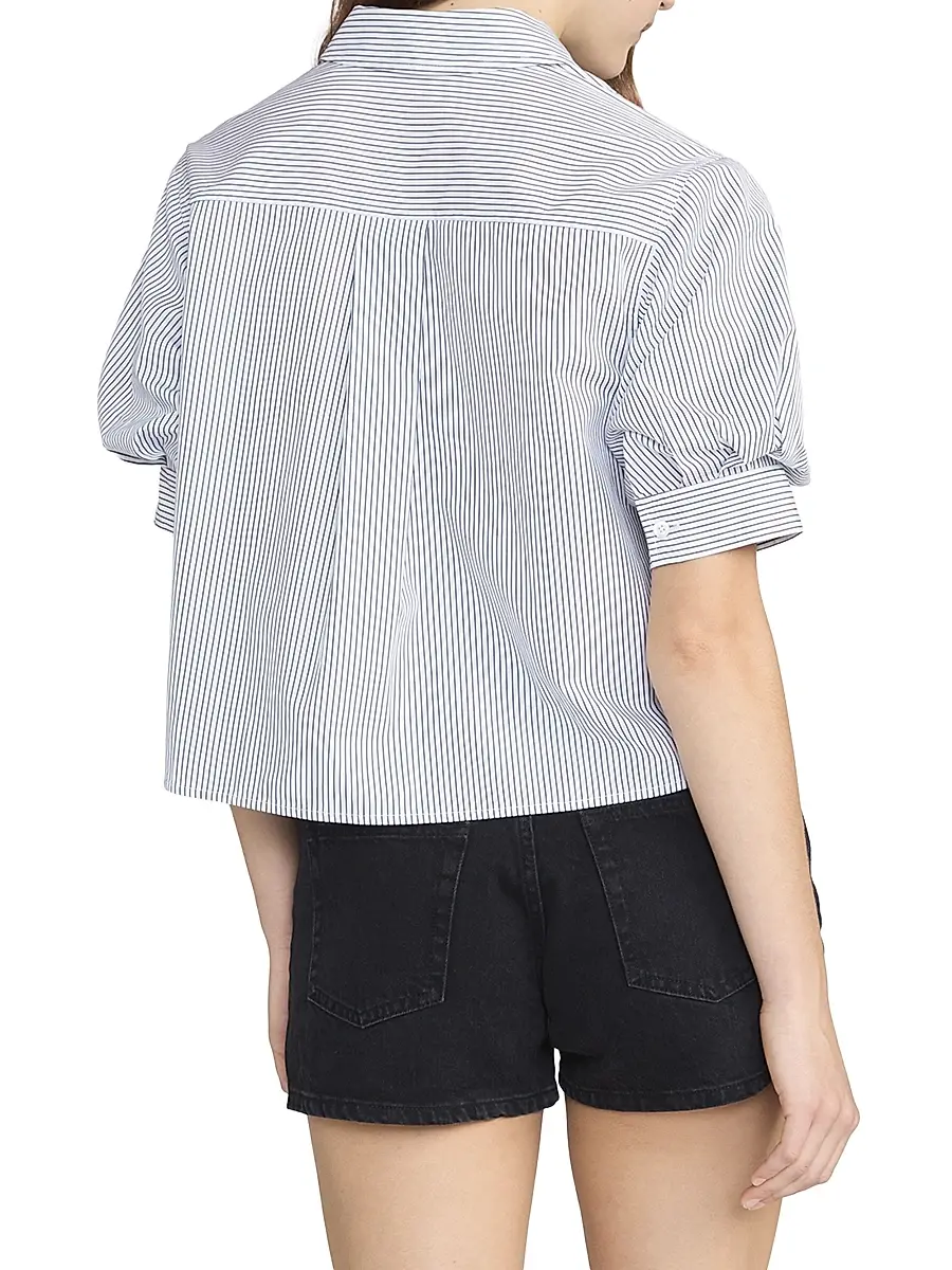 Frame Women's The Billow Striped Cotton Shirt | Thumbnail 6