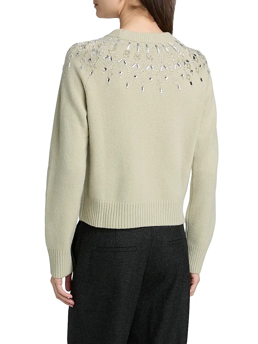 Altuzarra Women's Harold Embellished Fair Isle-Inspired Wool Sweater | Thumbnail 5 Altuzarra Women's Harold Embellished Fair Isle-Inspired Wool Sweater | Thumbnail 5