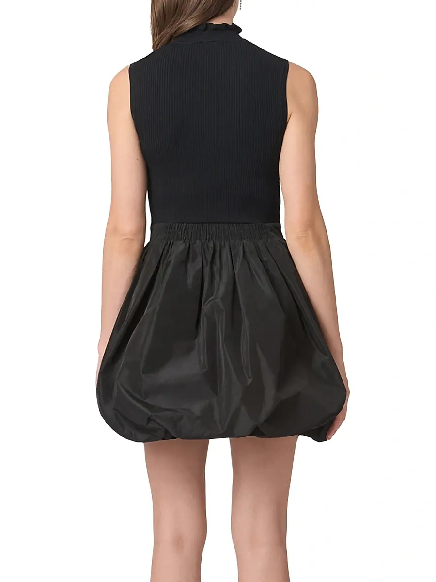 Shoshanna Women's Brandy Mixed-Media Minidress | Thumbnail 3 Shoshanna Women's Brandy Mixed-Media Minidress | Thumbnail 3