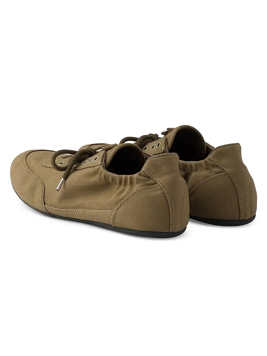 Prada Men's Collapse Canvas Sneakers - Black | Thumbnail 8