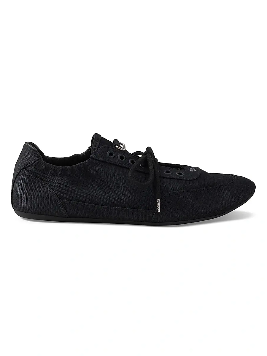 Prada Men's Collapse Canvas Sneakers - Black | Image 1 Prada Men's Collapse Canvas Sneakers - Black | Image 1