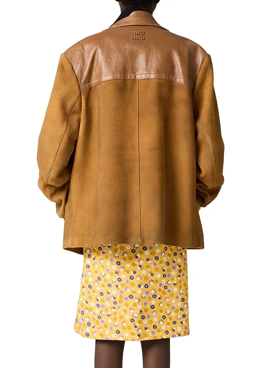 Miu Miu Women's Poplin Dress - Yellow | Thumbnail 3 Miu Miu Women's Poplin Dress - Yellow | Thumbnail 3