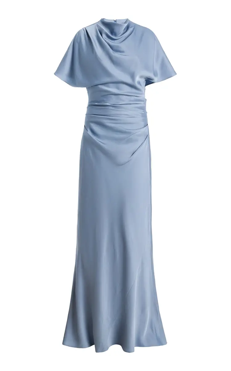 Simkhai Annibelis Draped Satin Gown