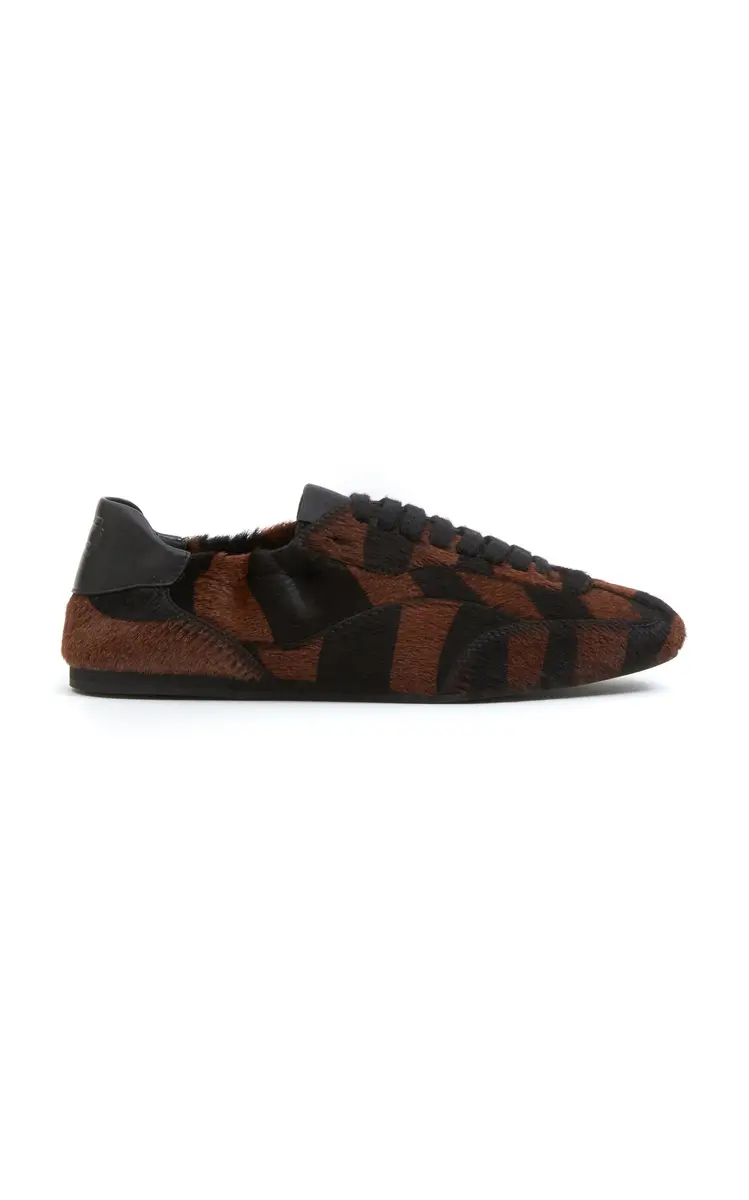 Simkhai Georgie Elasticized Leather Sneakers