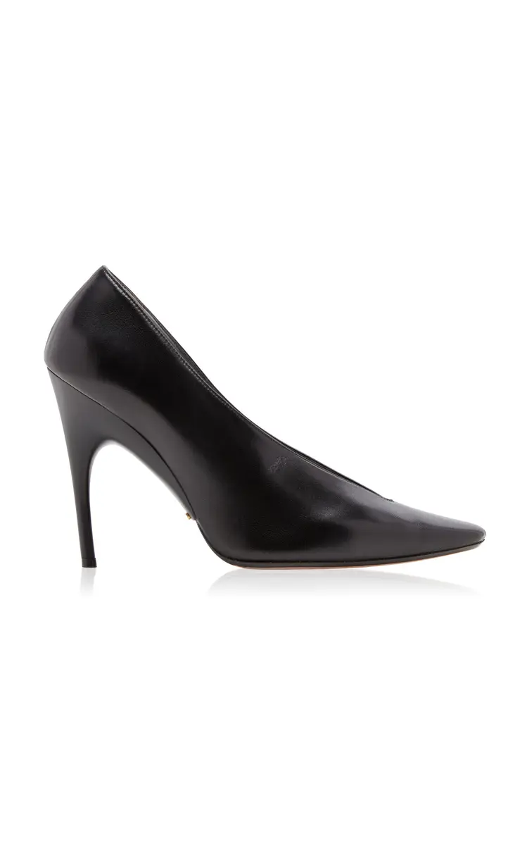Balenciaga Duchesse Leather Pumps | Image 1 Balenciaga Duchesse Leather Pumps | Image 1