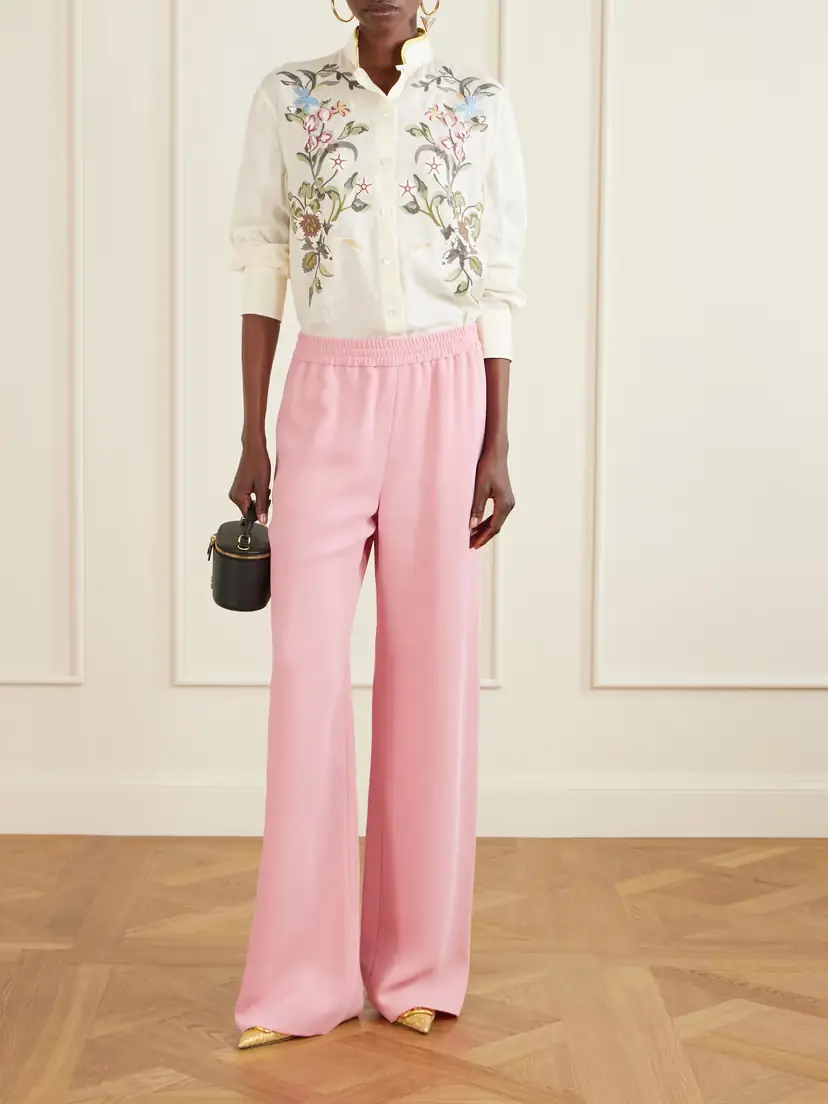 Valentino Garavani Silk-cady Wide-leg Pants | Thumbnail 2