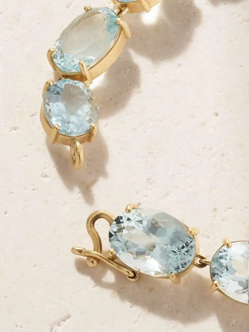 Irene Neuwirth Gemmy Gem 18-karat Gold Aquamarine Bracelet | Thumbnail 3
