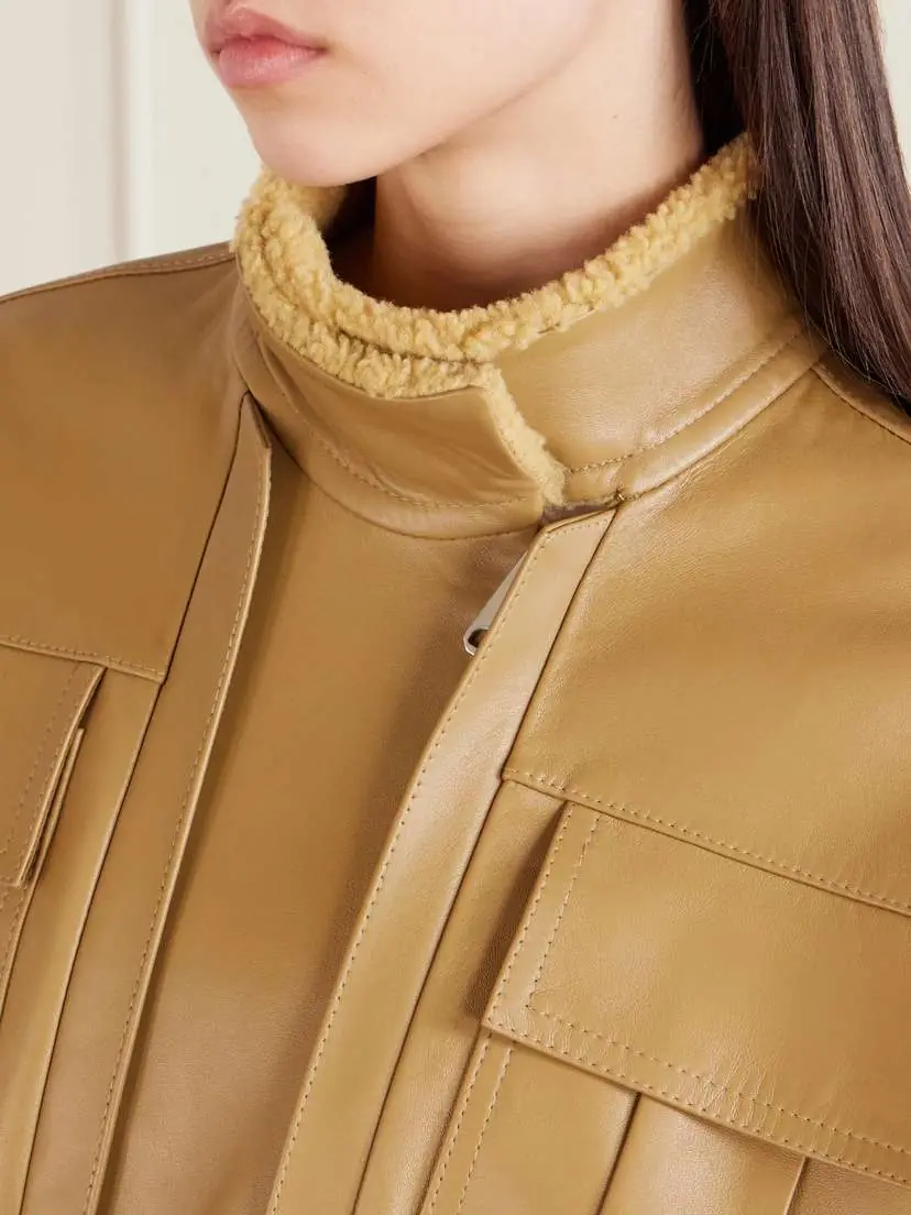 Khaite Malone Shearling Bomber Jacket | Thumbnail 4
