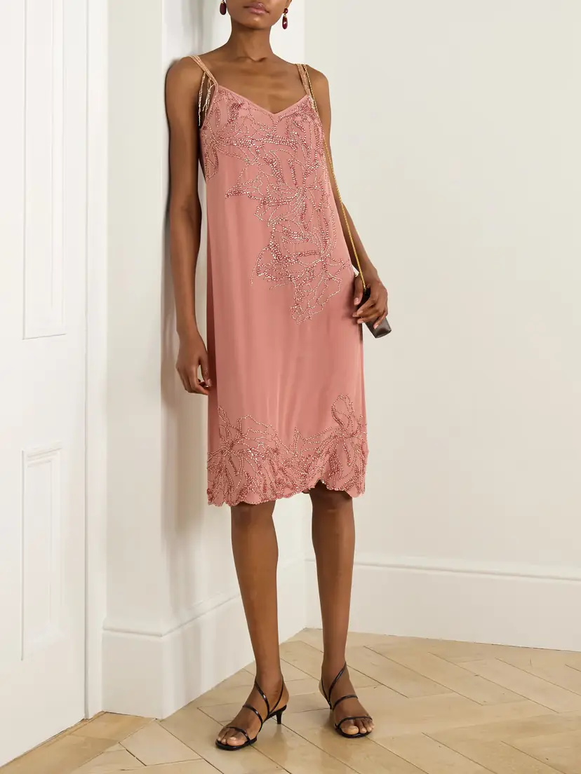 Dries Van Noten Bead-embellished Silk Dress | Thumbnail 2 Dries Van Noten Bead-embellished Silk Dress | Thumbnail 2
