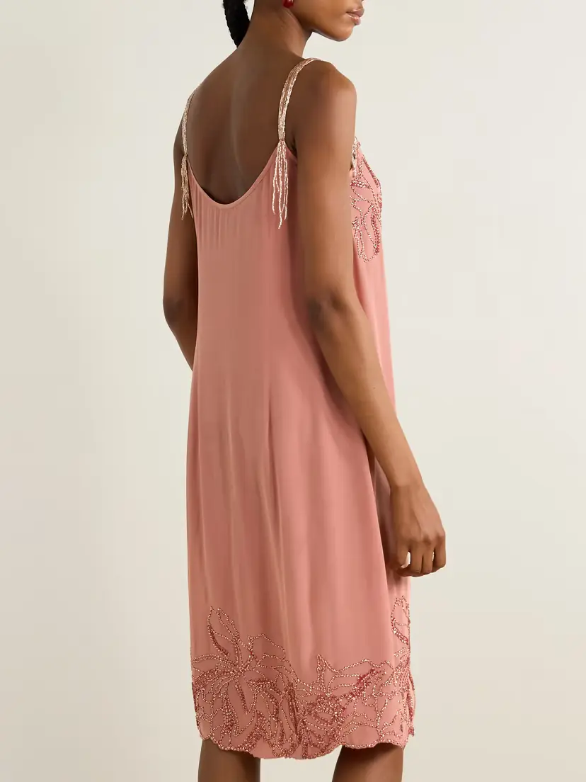 Dries Van Noten Bead-embellished Silk Dress | Thumbnail 3 Dries Van Noten Bead-embellished Silk Dress | Thumbnail 3