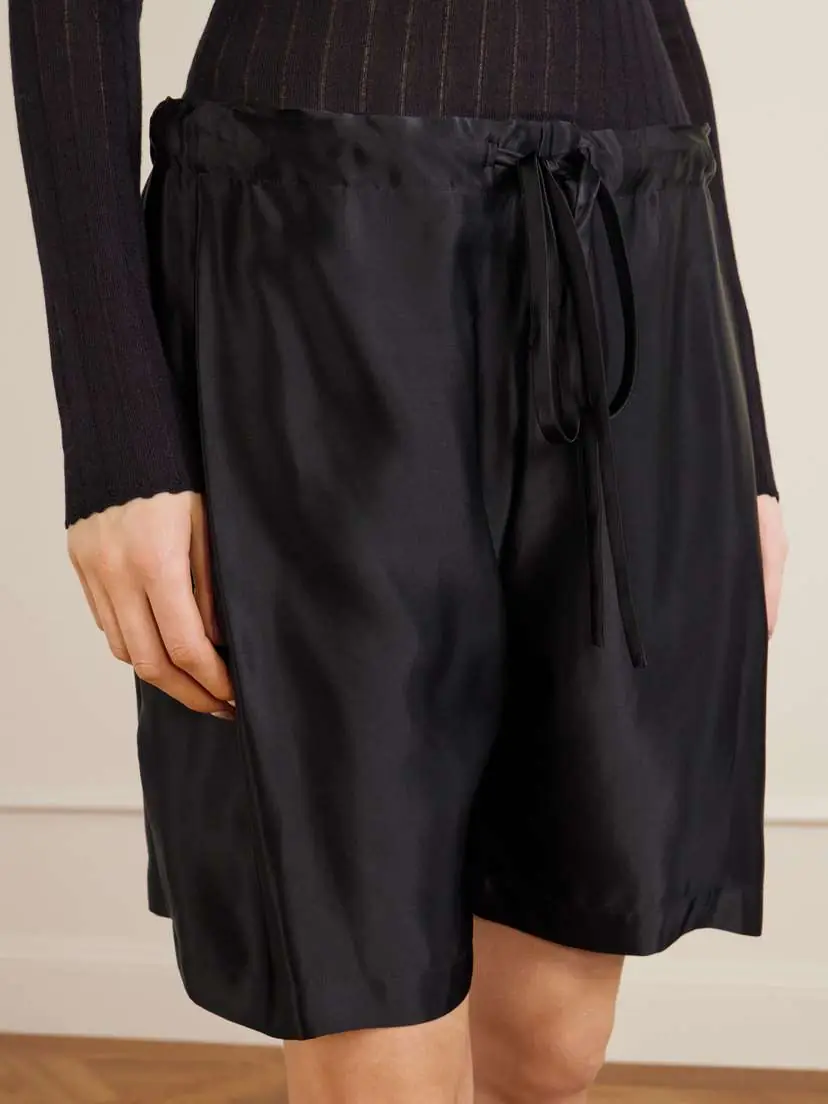 Khaite Rohe Satin Shorts | Thumbnail 5 Khaite Rohe Satin Shorts | Thumbnail 5