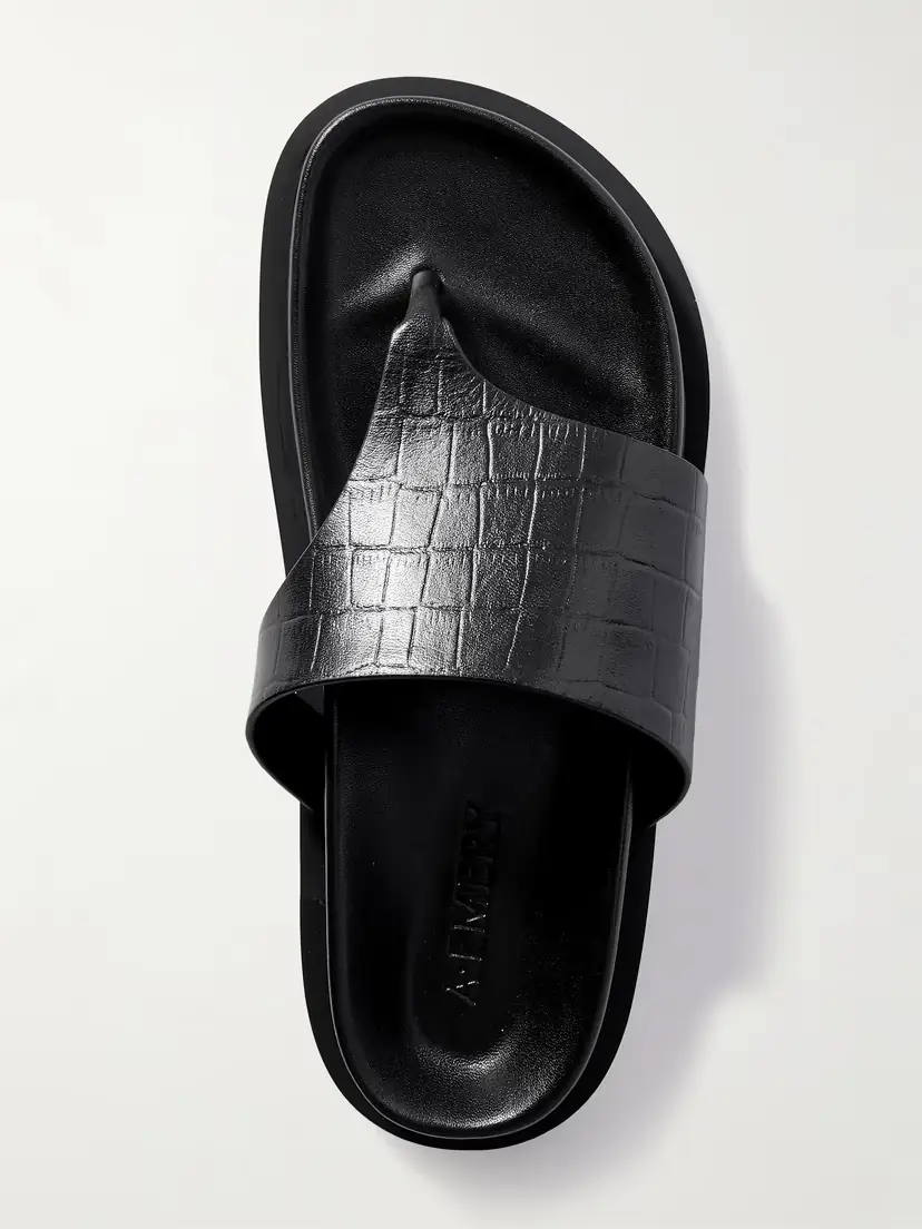 A Emery Imara Croc-effect Leather Sandals | Thumbnail 5