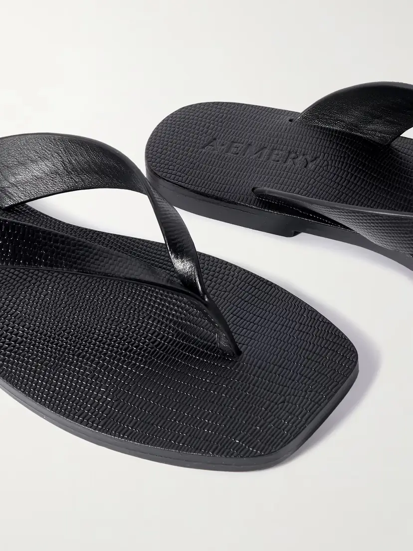 A Emery Kinto Lizard-effect Leather Flip Flops | Thumbnail 4 A Emery Kinto Lizard-effect Leather Flip Flops | Thumbnail 4
