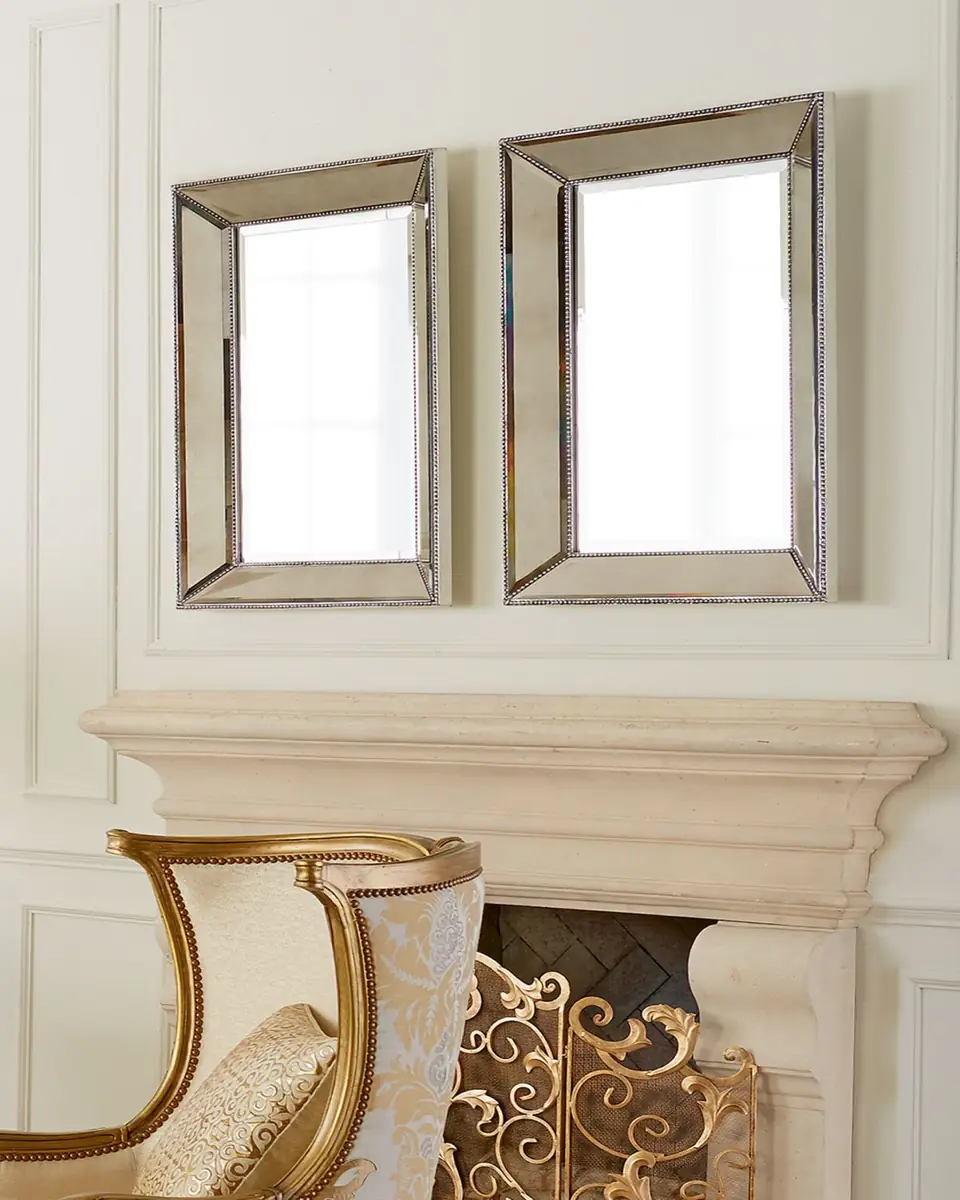 Katherine Noble by BMC Beaded Wall Mirror, 24"W | Thumbnail 2