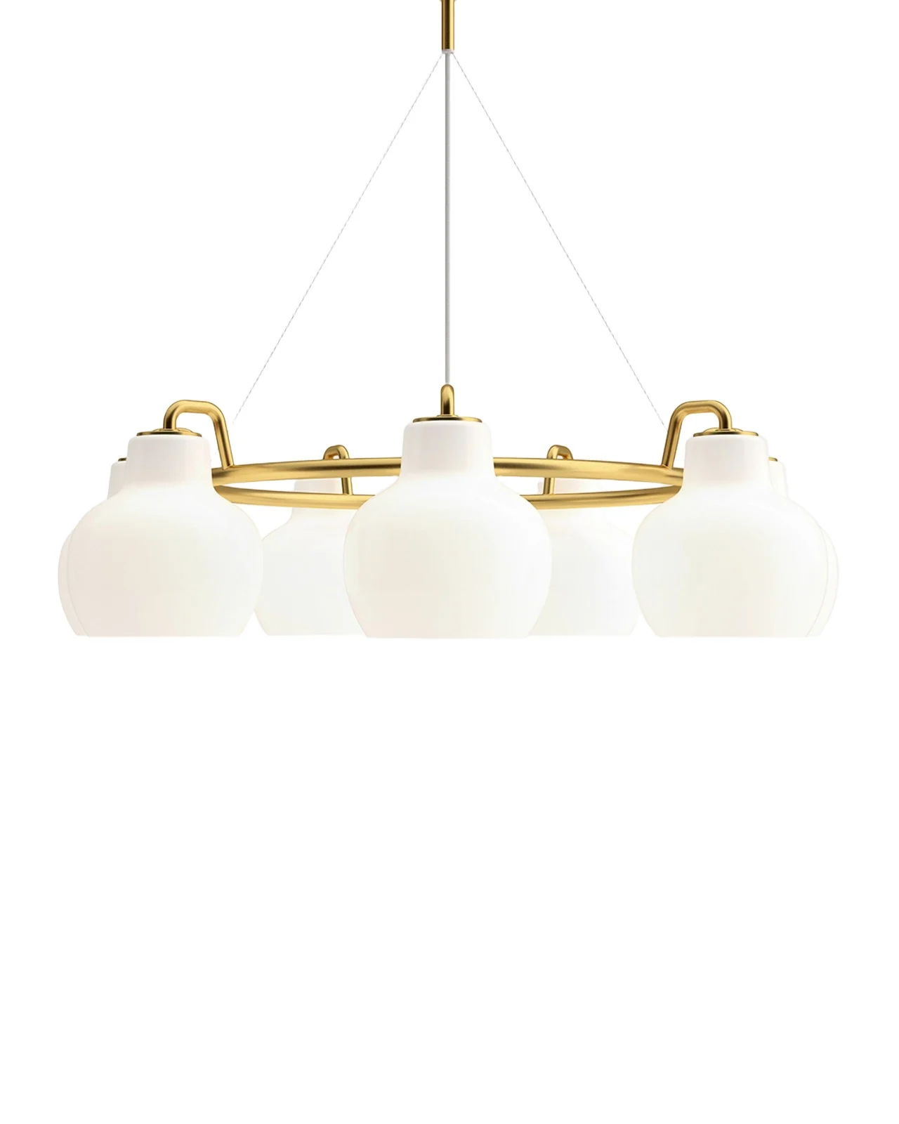 Louis Poulsen VL Ring Crown 7-Light Chandelier, 8"