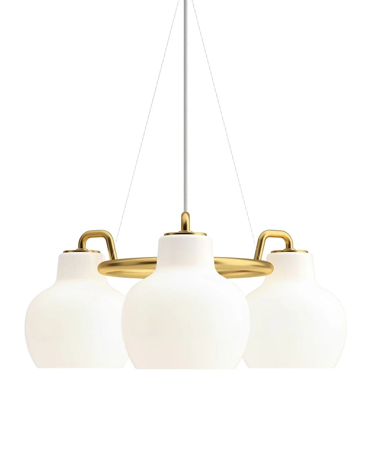 Louis Poulsen VL Ring Crown 3-Light Chandelier, 9"