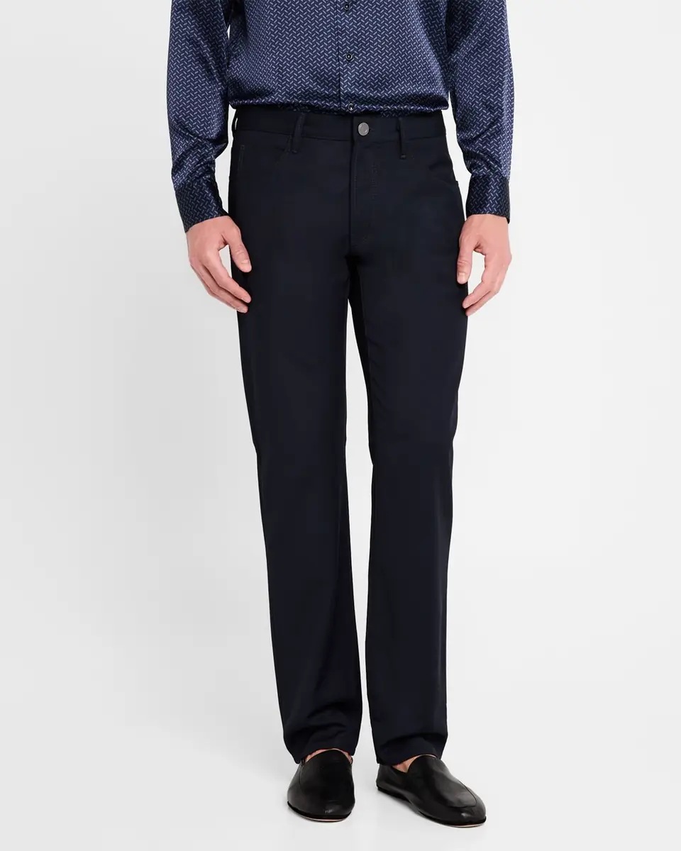 Giorgio Armani Men's Wool 5-Pocket Pants | Thumbnail 3