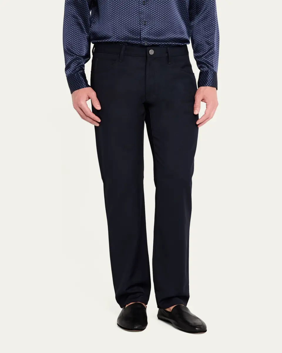 Giorgio Armani Men's Wool 5-Pocket Pants | Thumbnail 8