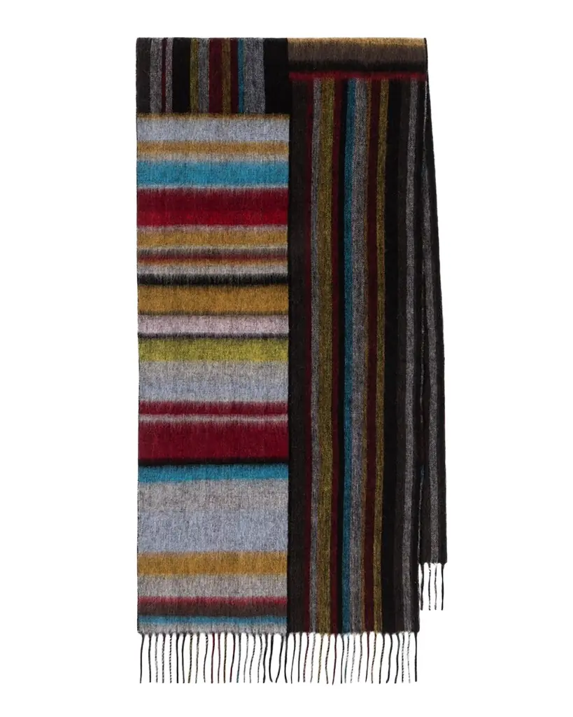 Men's Lambswool Signature Mash Up Scarf Men's Lambswool Signature Mash Up Scarf