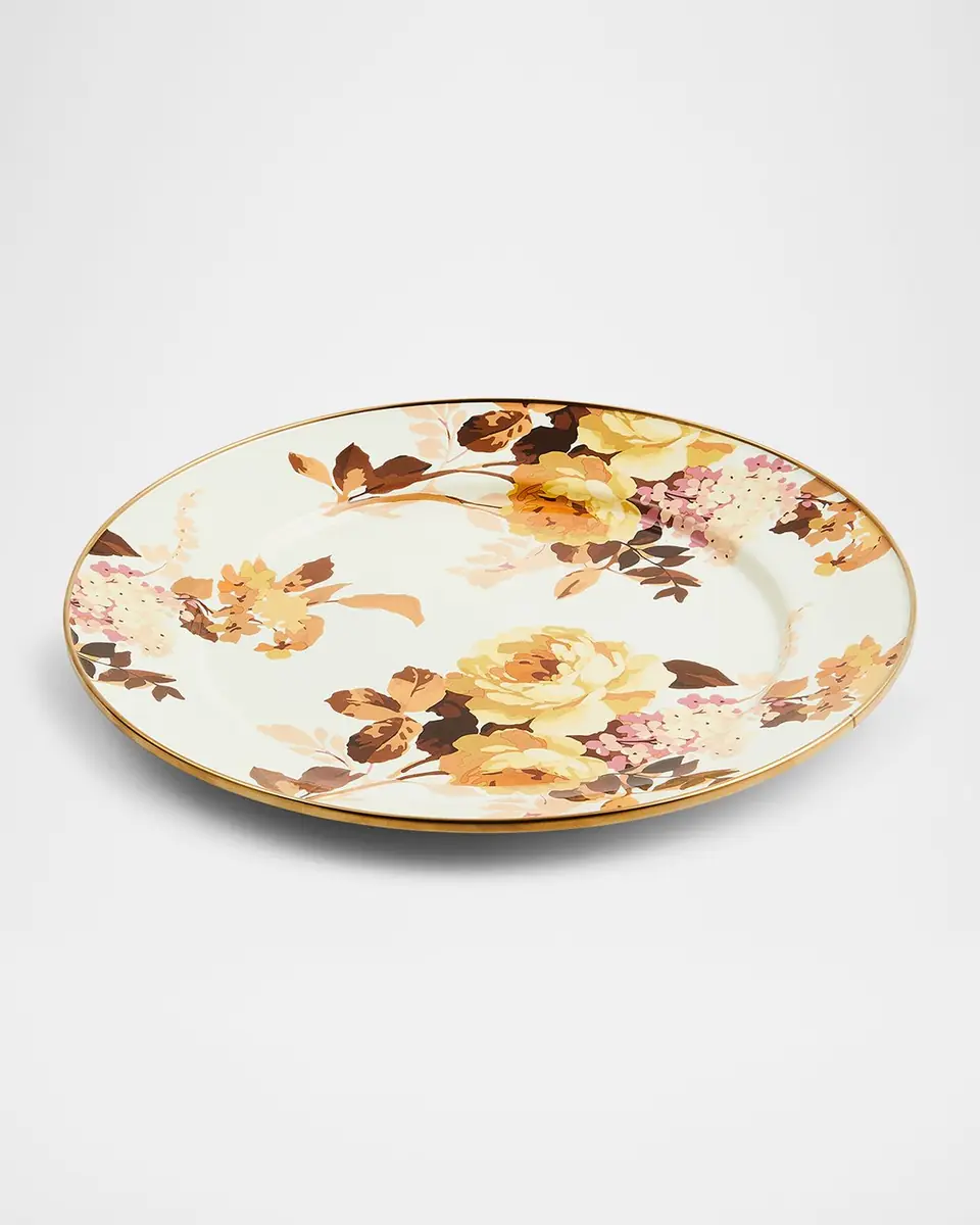 MacKenzie-Childs Wild Rose White Charger Plate | Thumbnail 3 MacKenzie-Childs Wild Rose White Charger Plate | Thumbnail 3