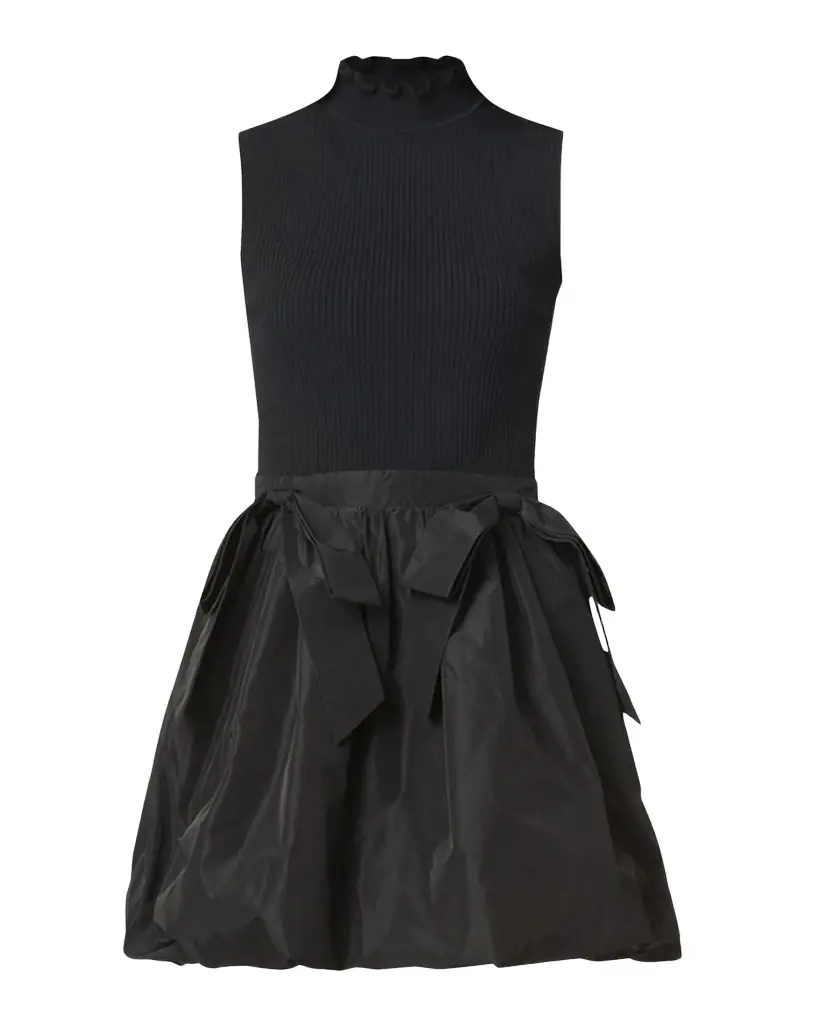 Shoshanna Brandy Mixed Media Bubble Mini Dress | Image 1 Shoshanna Brandy Mixed Media Bubble Mini Dress | Image 1
