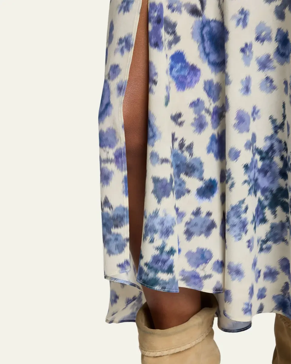 Isabel Marant Sakura Blur Floral Slit Midi Skirt | Thumbnail 5 Isabel Marant Sakura Blur Floral Slit Midi Skirt | Thumbnail 5