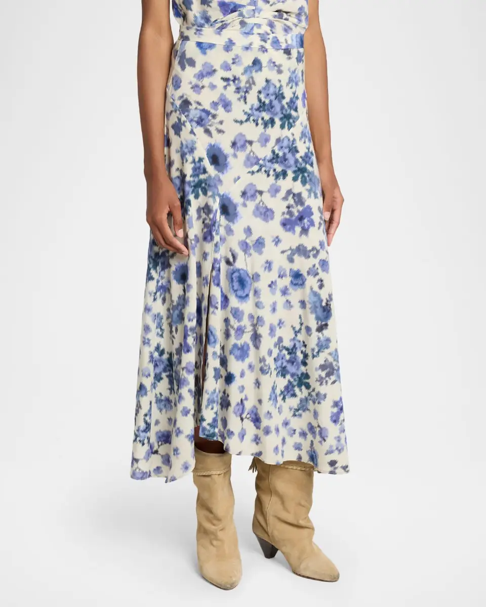 Isabel Marant Sakura Blur Floral Slit Midi Skirt | Thumbnail 8 Isabel Marant Sakura Blur Floral Slit Midi Skirt | Thumbnail 8