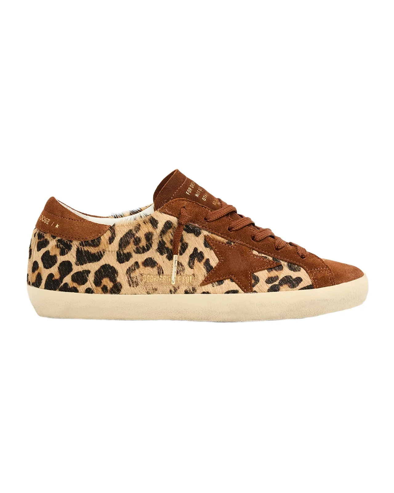 Ball Star Leopard Calf Hair and Suede Low-Top Sneakers Ball Star Leopard Calf Hair and Suede Low-Top Sneakers