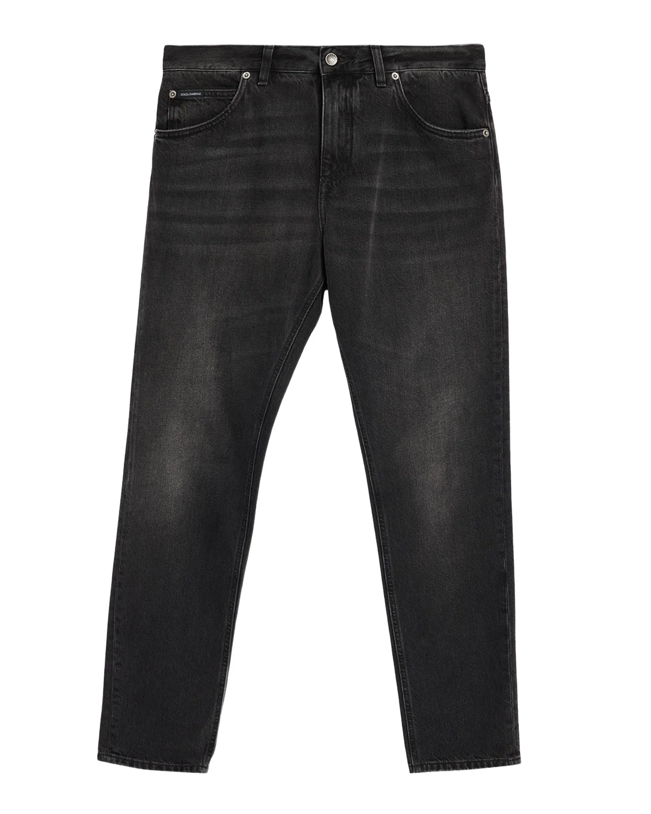 Dolce & Gabbana Men's Grey Denim Straight Leg Jeans