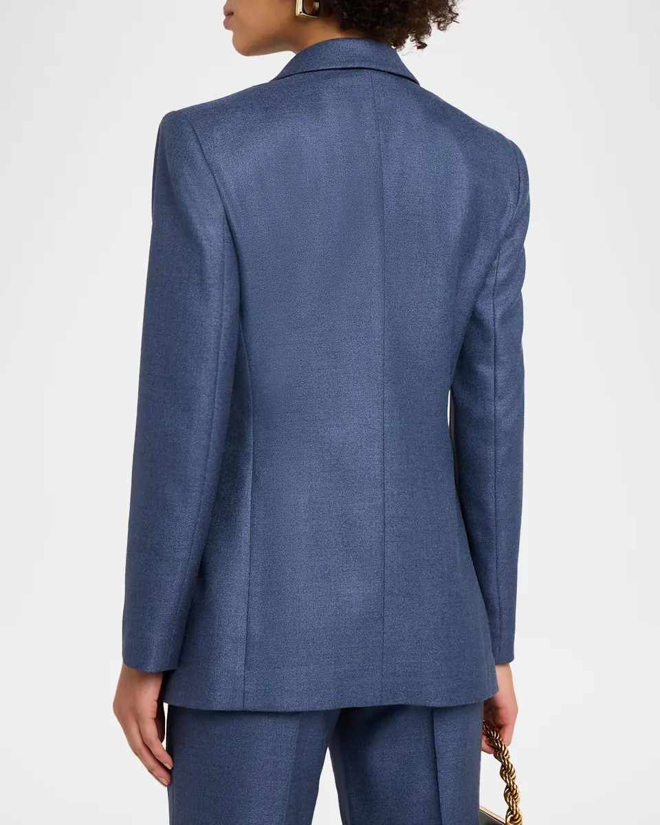 Giorgio Armani Single-Breasted Silk Blazer Jacket | Thumbnail 7 Giorgio Armani Single-Breasted Silk Blazer Jacket | Thumbnail 7