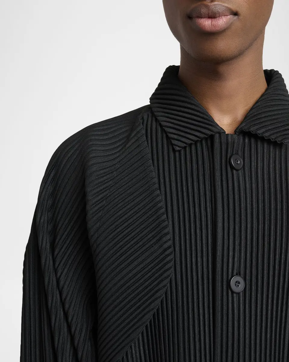 Homme Plissé Issey Miyake Men's Pleated Button-Down Shirt | Thumbnail 5 Homme Plissé Issey Miyake Men's Pleated Button-Down Shirt | Thumbnail 5