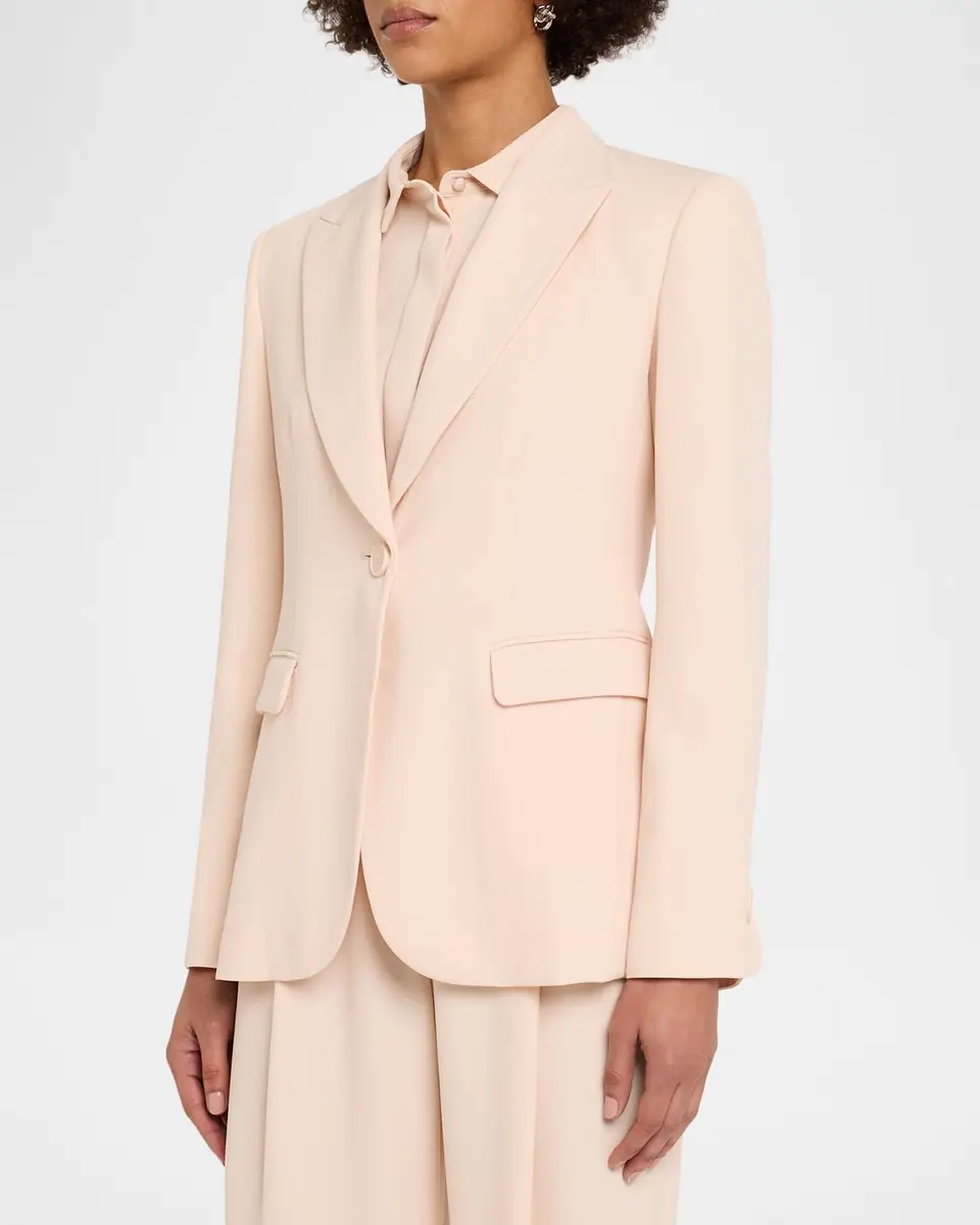 Emporio Armani Single-Button Gabardine Jacket | Thumbnail 4 Emporio Armani Single-Button Gabardine Jacket | Thumbnail 4