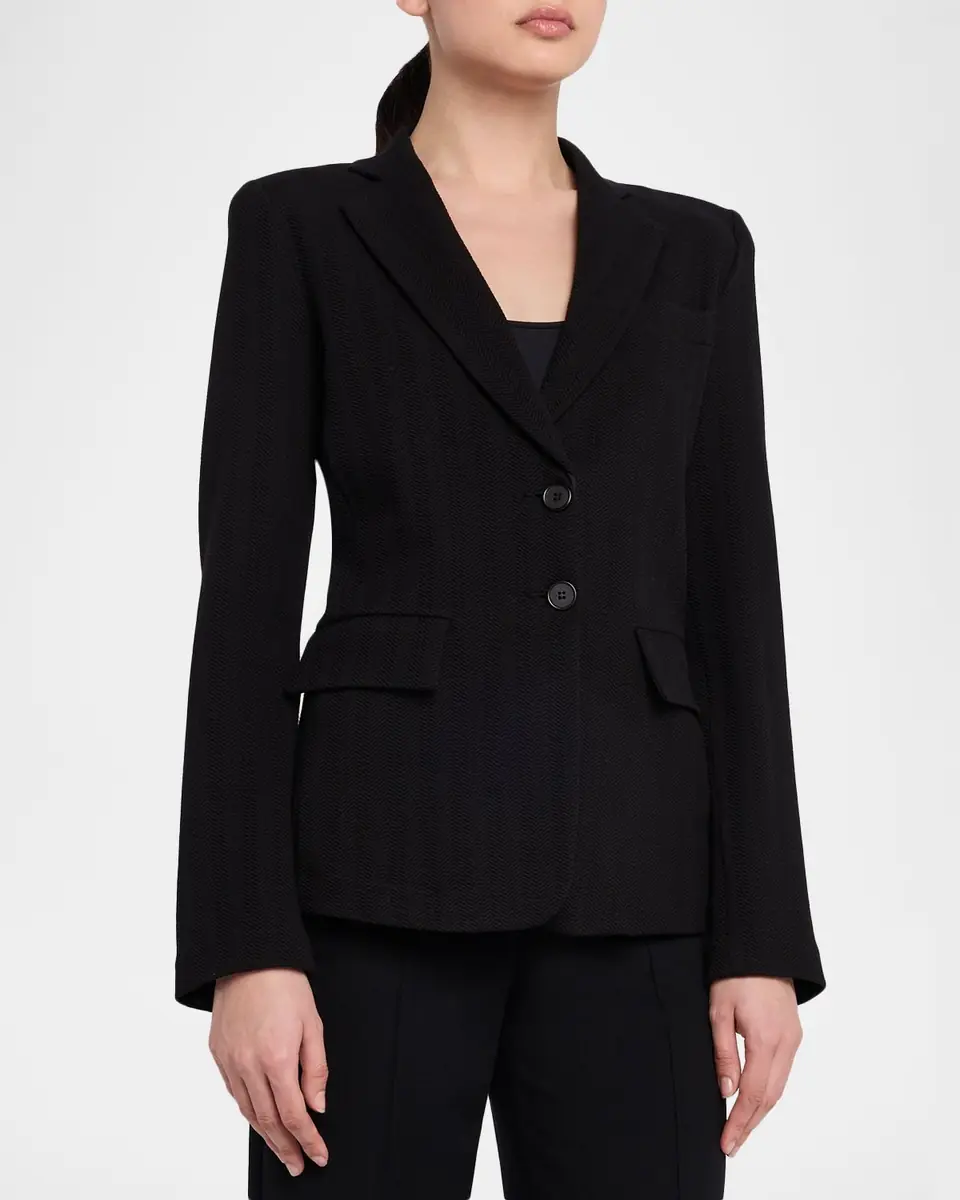 Emporio Armani Chevron Stretch Jersey Jacket | Thumbnail 3 Emporio Armani Chevron Stretch Jersey Jacket | Thumbnail 3