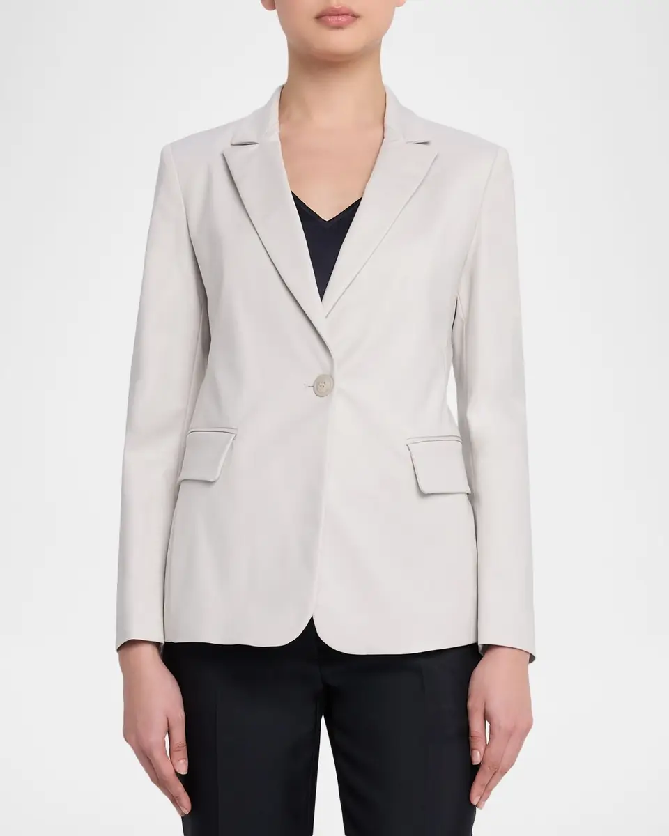 Emporio Armani Cotton Couture Single-Button Blazer | Thumbnail 3 Emporio Armani Cotton Couture Single-Button Blazer | Thumbnail 3