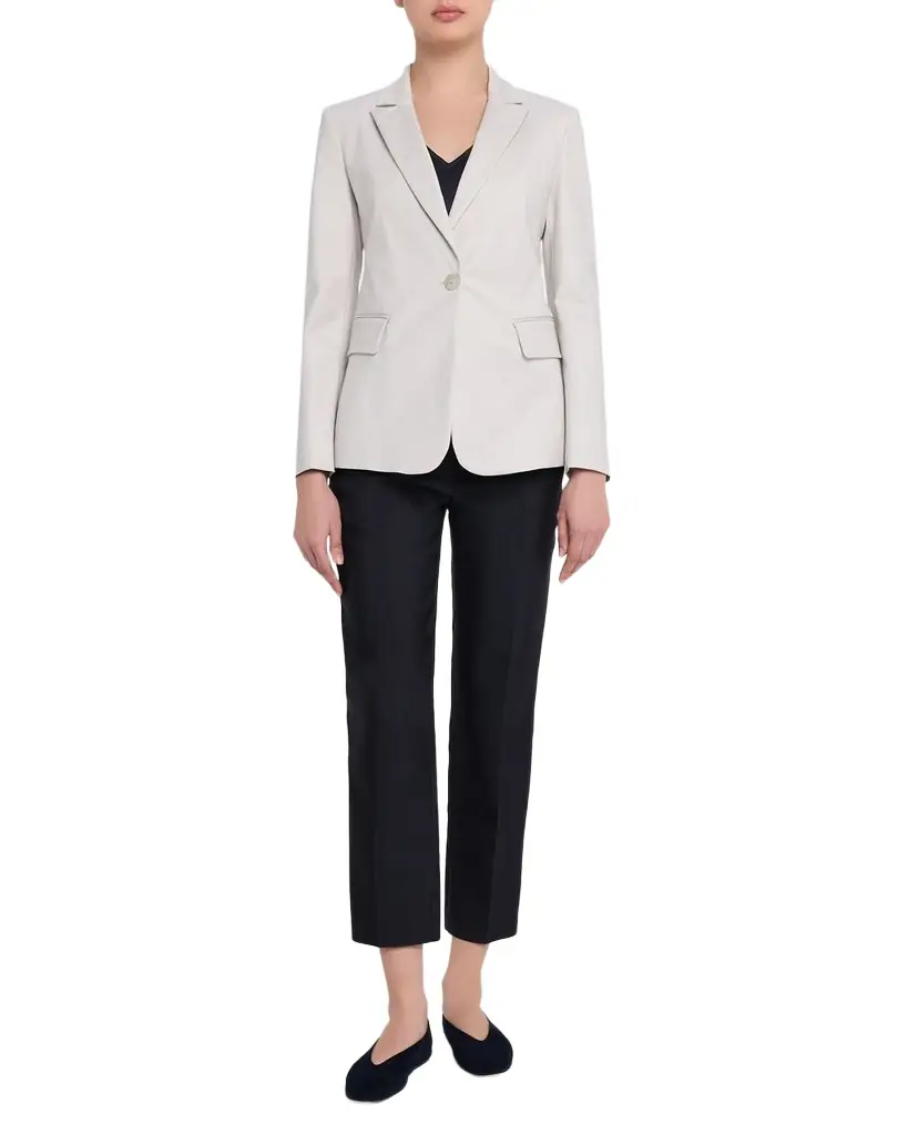 Emporio Armani Cotton Couture Single-Button Blazer | Image 1 Emporio Armani Cotton Couture Single-Button Blazer | Image 1