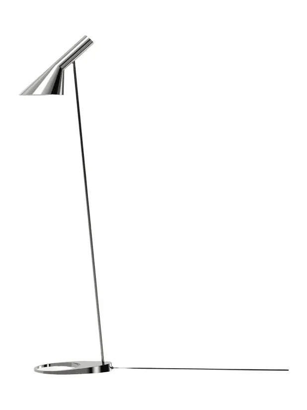 Louis Poulsen AJ Polished Stainless Steel Floor Lamp