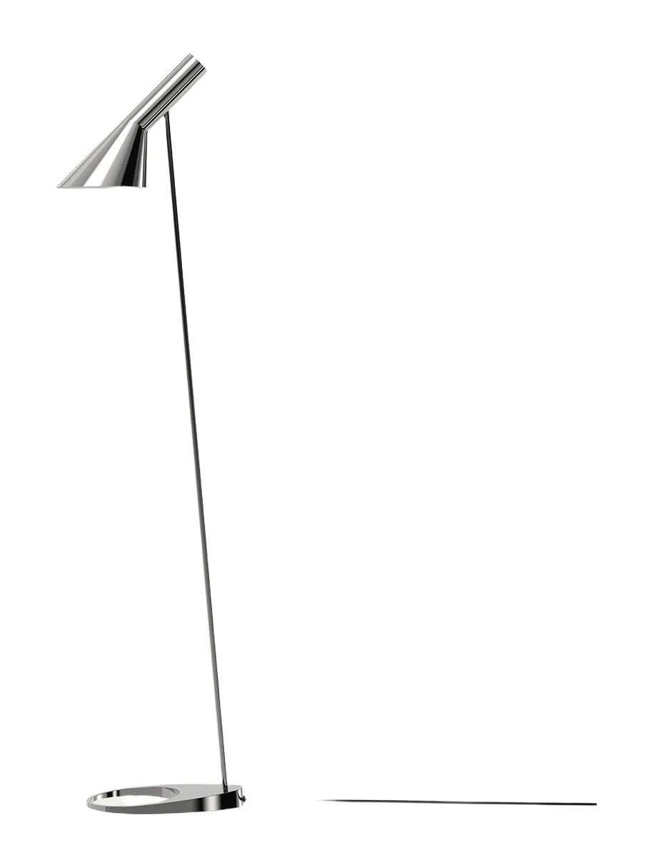 Louis Poulsen AJ Polished Stainless Steel Floor Lamp