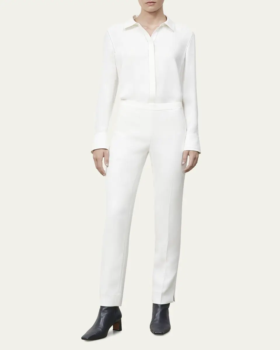 Lafayette 148 New York Petite Bleecker Finesse Crepe Pants | Thumbnail 10