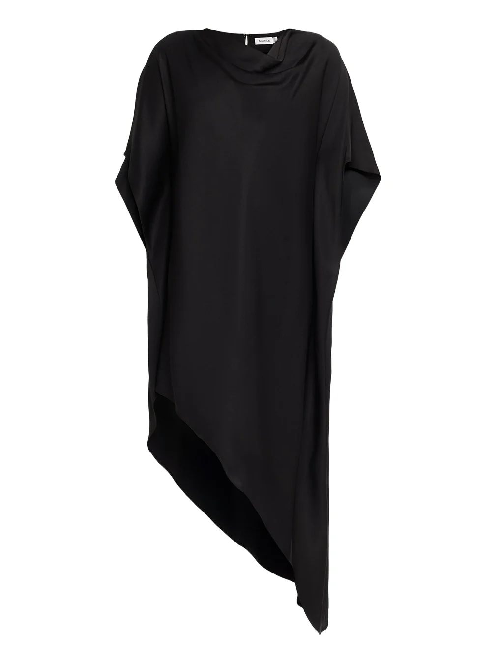 Sadia Satin Mini Cape Dress Sadia Satin Mini Cape Dress