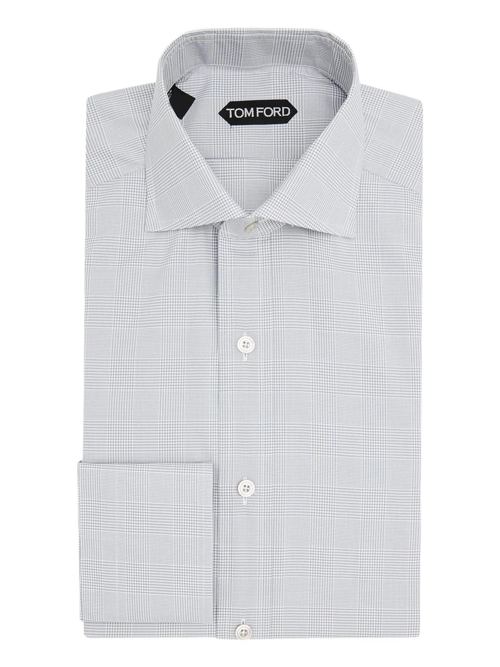 Men's Cotton Fine-Check Dress Shirt